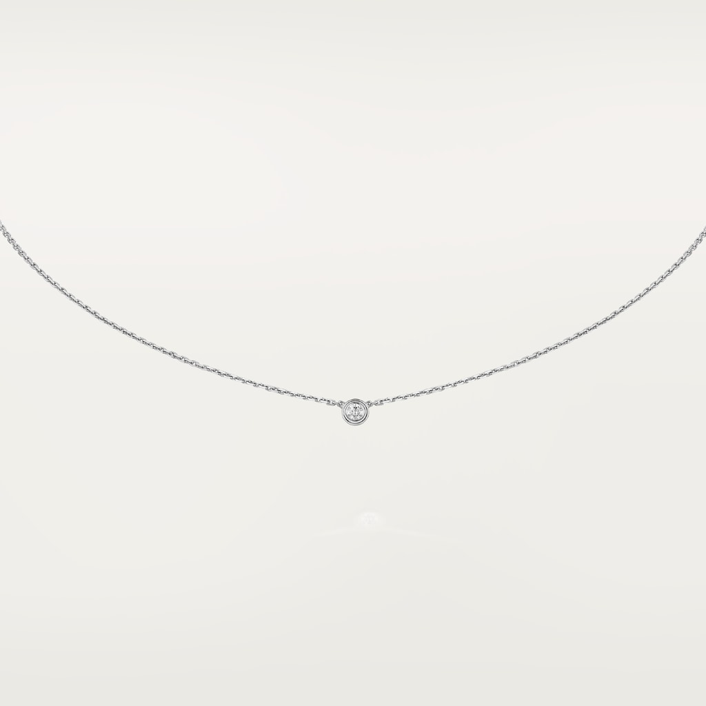Cartier d'Amour necklace XSWhite gold, diamond
