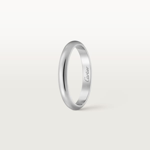 1895 wedding ring, width 2.5 mm Platinum