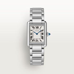 Tank Must de Cartier-horloge Small model, quartz movement, steel